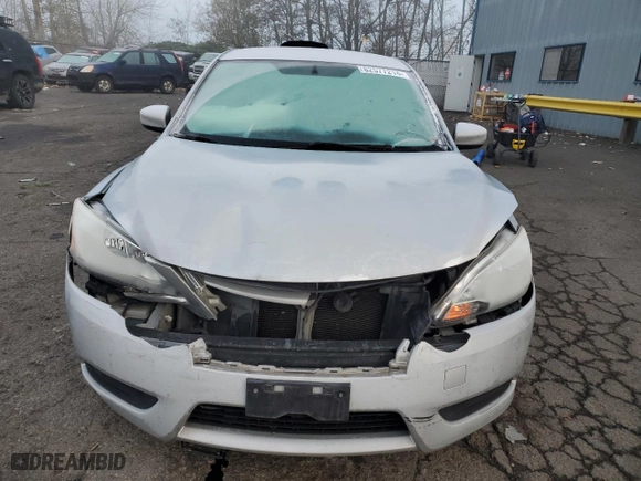 2015 Nissan Sentra S with VIN 3N1AB7AP8FY238716, listed as a Copart auction lot 82577214 with 150,859 mi miles and Salvage Title. Bid and sale history available at carsss.com. Image 5.