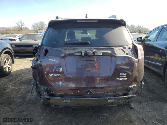 2017 Toyota RAV4 XLE with VIN 2T3RFREV4HW689398, listed as a Copart auction lot 83002754 with 55,107 mi miles and Salvage Title. Bid and sale history available at carsss.com. Image 6.