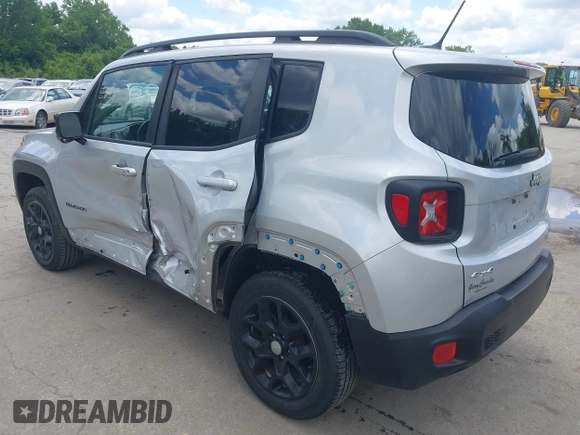 2017 Jeep Renegade Latitude with VIN ZACCJBBB6HPF68571, listed as a IAAI auction lot 42310442 with 66,419 mi miles and . Bid and sale history available at DreamBid. Image 3.