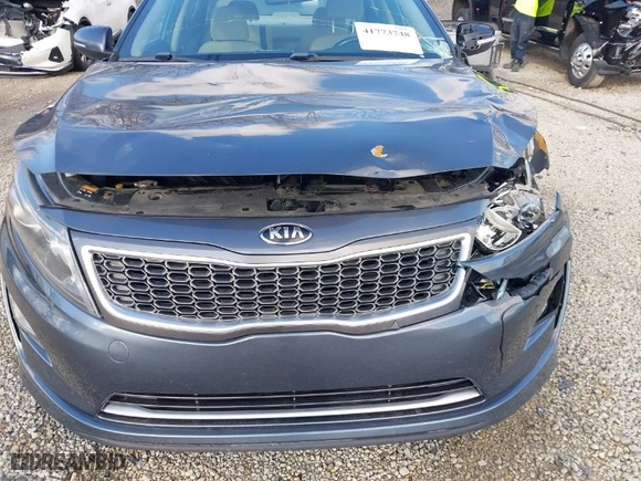 2014 Kia Optima Hybrid LX with VIN KNAGM4AD0E5064574, listed as a IAAI auction lot 41773748 with 250,994 mi miles. Bid and sale history available at carsss.com. Image 17.