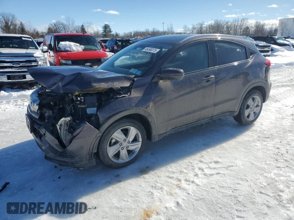 2019 Honda HR-V EX-L with VIN 3CZRU6H7XKM717029, listed as a Copart auction lot 46498375 with 36,609 mi miles and Salvage Title. Bid and sale history available at carsss.com. Image 1.