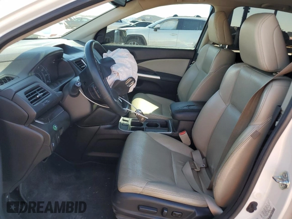 2015 Honda CR-V EX-L with VIN 5J6RM4H72FL051375, listed as a Copart auction lot 50265015 with 104,791 mi miles and Salvage Title. Bid and sale history available at DreamBid. Image 7.