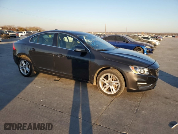 2015 Volvo S60 T5 Platinum with VIN YV1612TM1F1361171, listed as a Copart auction lot 36642793 with 58,929 mi miles. Bid and sale history available at carsss.com. Image 4.