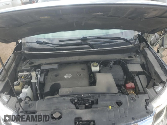 2014 Nissan Pathfinder S z VIN 5N1AR2MM1EC735798, wystawiony jako Copart lot #57267215 z przebiegiem 124 115 mil mil oraz Szkoda całkowita • Salvage title. Historia ofert i sprzedaży dostępna na DreamBid. Obrazek 12.