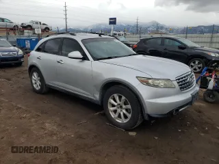 2006 Infiniti FX35 with VIN JNRAS08U56X101993, listed as a Copart auction lot 82839884 with 180,281 mi miles and Clean Title. Bid and sale history available at carsss.com. Image 4.
