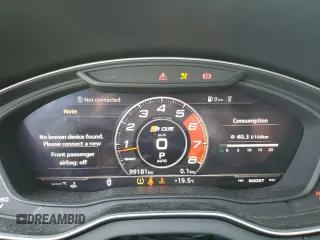 2019 Audi SQ5 Premium with VIN WA1A4AFY8K2002611, listed as a Copart auction lot 55747525 with 99,181 mi miles and Salvage title. Bid and sale history available at DreamBid. Image 9.