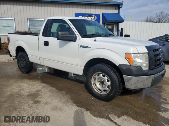 2011 Ford F-150 XL with VIN 1FTMF1CM6BFD25076, listed as a Copart auction lot 50706195 with 249,597 mi miles and Salvage Title. Bid and sale history available at DreamBid. Image 4.