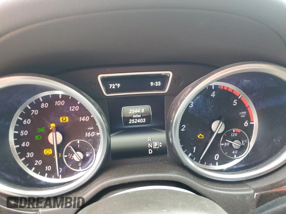 2015 Mercedes-Benz GL-Class GL 350 BlueTEC with VIN 4JGDF2EE0FA595690, listed as a Copart auction lot 44603905 with 252,403 mi miles and Clean Title. Bid and sale history available at carsss.com. Image 9.