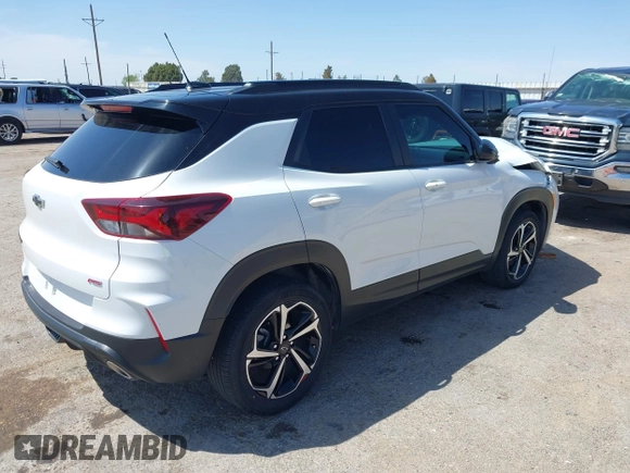 2023 Chevrolet TrailBlazer RS with VIN KL79MTSLXPB114393, listed as a IAAI auction lot 41973409 with 35,316 mi miles and . Bid and sale history available at DreamBid. Image 4.