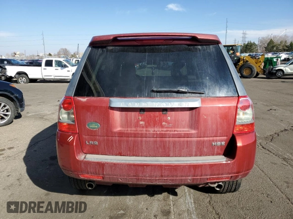 2008 Land Rover LR2 HSE with VIN SALFT24N58H061921, listed as a Copart auction lot 47489565 with 150,141 mi miles and Salvage Title. Bid and sale history available at DreamBid. Image 6.