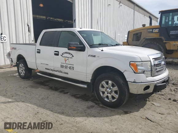 2013 Ford F-150 XL with VIN 1FTFW1EF9DKE66144, listed as a Copart auction lot 58134795 with 150,726 mi miles and Salvage title. Bid and sale history available at DreamBid. Image 4.