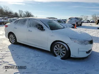 2018 Kia Optima LX with VIN 5XXGT4L37JG262164, listed as a Copart auction lot 87644405 with 221,702 mi miles and Salvage Title. Bid and sale history available at carsss.com. Image 4.