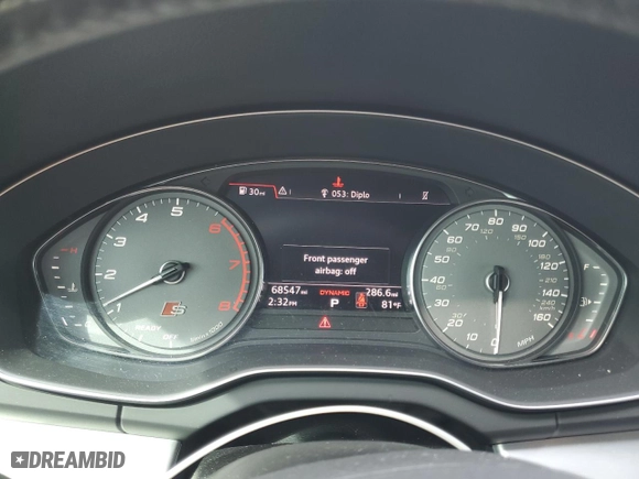 2019 Audi SQ5 Premium with VIN WA1A4AFY0K2082020, listed as a Copart auction lot 45337794 with 68,547 mi miles. Bid and sale history available at carsss.com. Image 9.