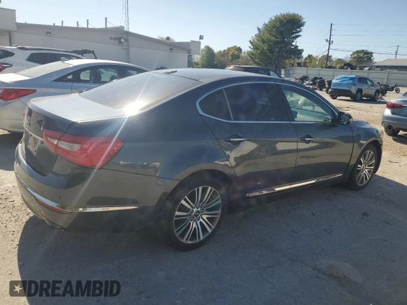 2015 Kia Cadenza Premium with VIN KNALN4D73F5195534, listed as a Copart auction lot 75629754 with 79,927 mi miles and Non Repairable. Bid and sale history available at carsss.com. Image 3.