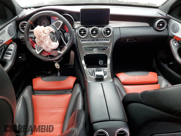 2016 Mercedes-Benz C 63 S AMG with VIN 55SWF8HB3GU100097, listed as a Copart auction lot 43960735 with Not provided miles and Salvage title. Bid and sale history available at DreamBid. Image 8.