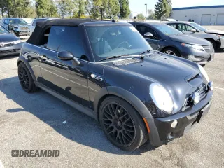 2008 MINI Convertible S with VIN WMWRH33508TL97385, listed as a Copart auction lot 45588455 with 79,434 mi miles and Salvage title. Bid and sale history available at DreamBid. Image 4.