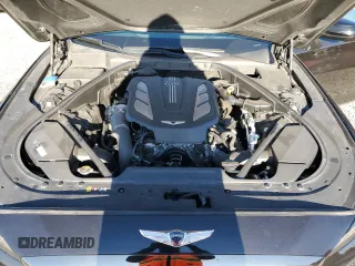 2019 Genesis G80 3.3T Sport with VIN KMHGN4JB3KU300405, listed as a Copart auction lot 46150295 with 53,482 mi miles and Salvage Title. Bid and sale history available at carsss.com. Image 12.