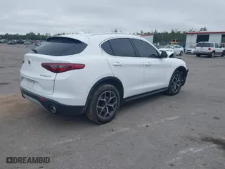 2019 Alfa Romeo Stelvio Ti Sport with VIN ZASPAKBN4K7C43960, listed as a IAAI auction lot 41328453 with 1 mi miles. Bid and sale history available at carsss.com. Image 4.
