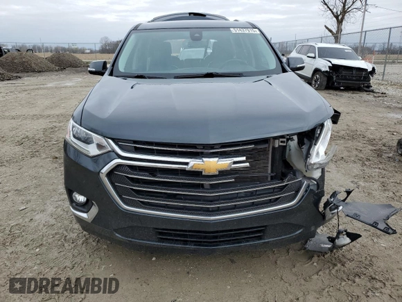 2018 Chevrolet Traverse Premier z VIN 1GNERKKW8JJ150305, wystawiony jako Copart lot #51437915 z przebiegiem 153 751 mil mil oraz Nie do naprawy • Non repairable. Historia ofert i sprzedaży dostępna na DreamBid. Obrazek 5.