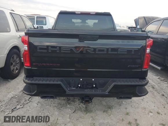 2024 Chevrolet Silverado 1500 RST with VIN 1GCPADED7RZ207847, listed as a Copart auction lot 76669534 with 11,898 mi miles and Salvage Title. Bid and sale history available at carsss.com. Image 6.