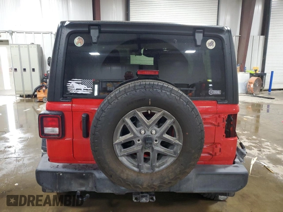 2024 Jeep Wrangler Sport S with VIN 1C4PJXDG5RW177357, listed as a Copart auction lot 52955605 with 8,382 mi miles and Salvage Title. Bid and sale history available at DreamBid. Image 6.