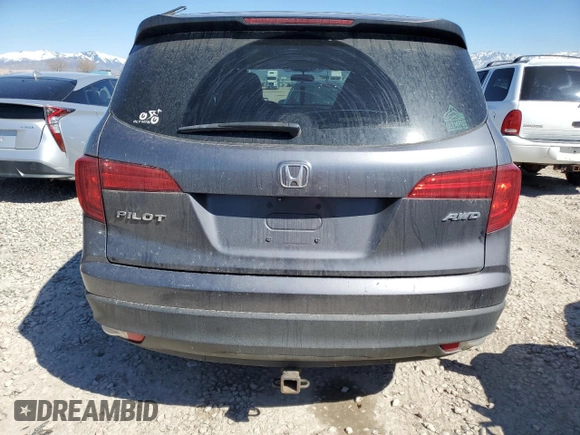 2016 Honda Pilot LX with VIN 5FNYF6H16GB027961, listed as a Copart auction lot 50608675 with 203,020 mi miles and Salvage Title. Bid and sale history available at carsss.com. Image 6.