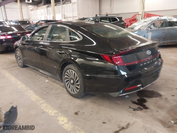 2022 Hyundai Sonata Hybrid Limited with VIN KMHL54JJ5NA038088, listed as a IAAI auction lot 41627163 with 19,977 mi miles. Bid and sale history available at carsss.com. Image 3.