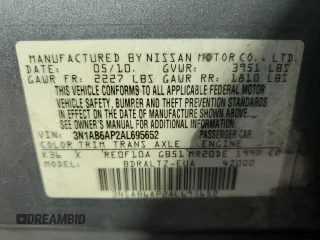 2010 Nissan Sentra S with VIN 3N1AB6AP2AL695652, listed as a Copart auction lot 53316735 with 97,411 mi miles and Salvage Title. Bid and sale history available at carsss.com. Image 14.
