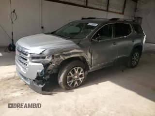 2023 GMC Acadia SLT с VIN 1GKKNUL42PZ252746, выставлен на аукционе Copart как лот 52738555 с пробегом 22 085 миль миль и Списание • Salvage title. История ставок и продаж доступна на DreamBid. Изображение 1.