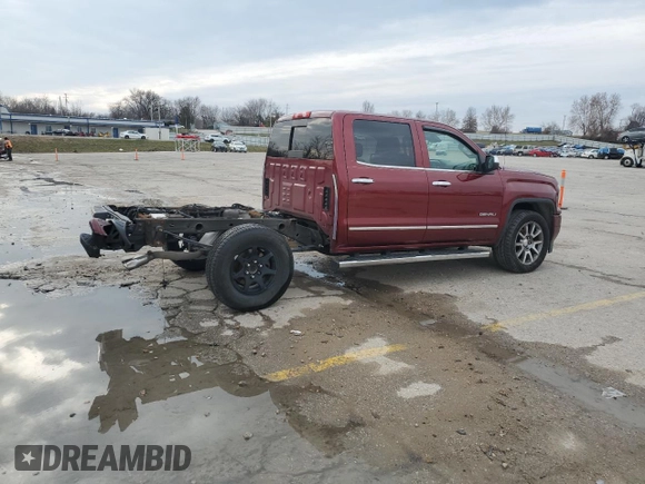 2017 GMC Sierra 1500 Denali with VIN 3GTU2PEC4HG257435, listed as a Copart auction lot 85442834 with 84,910 mi miles and Salvage Title. Bid and sale history available at DreamBid. Image 3.