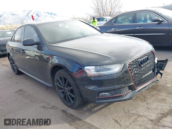 2016 Audi A4 Premium Plus with VIN WAUFFAFLXGN010321, listed as a IAAI auction lot 41510019 with 98,537 mi miles. Bid and sale history available at carsss.com. Image 1.