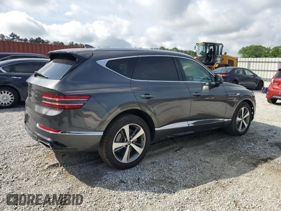 2023 Genesis GV80 with VIN KMUHBDSB4PU107507, listed as a Copart auction lot 54907715 with 89,970 mi miles and Salvage title. Bid and sale history available at DreamBid. Image 3.
