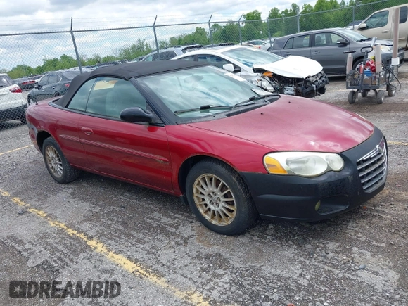 2005 Chrysler Sebring Touring with VIN 1C3EL55RX5N690534, listed as a IAAI auction lot 42131349 with 120,040 mi miles and . Bid and sale history available at DreamBid. Image 1.