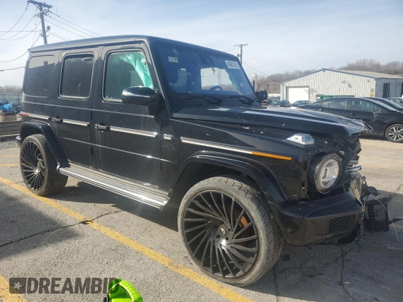 2023 Mercedes-Benz G 550 with VIN W1NYC6BJ2PX475145, listed as a Copart auction lot 49867455 with Not Provided miles and Salvage Title. Bid and sale history available at DreamBid. Image 4.
