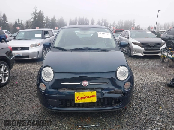 2013 FIAT 500 Pop with VIN 3C3CFFAR8DT574709, listed as a IAAI auction lot 41346479 with 86,958 mi miles. Bid and sale history available at carsss.com. Image 12.