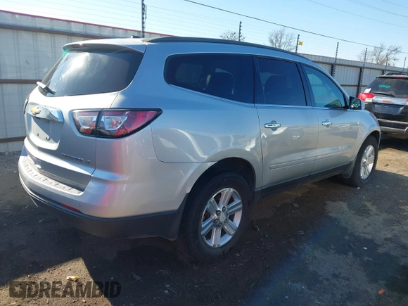 2013 Chevrolet Traverse LT with VIN 1GNKVJKD7DJ231369, listed as a IAAI auction lot 41117349 with 286,369 mi miles and . Bid and sale history available at DreamBid. Image 4.