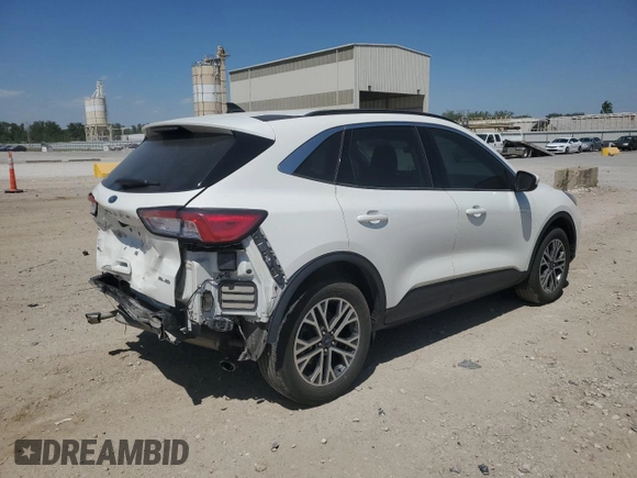 2021 Ford Escape SEL with VIN 1FMCU9H65MUA52314, listed as a Copart auction lot 56951735 with 71,918 mi miles and Salvage title. Bid and sale history available at DreamBid. Image 3.