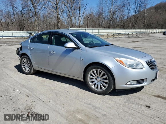 2011 Buick Regal CXL RL1 with VIN 2G4GN5EC4B9213103, listed as a Copart auction lot 50019675 with 204,330 mi miles and Salvage Title. Bid and sale history available at DreamBid. Image 4.