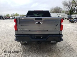 2021 Chevrolet Silverado 1500 Custom Trail Boss with VIN 3GCPYCEF8MG347180, listed as a Copart auction lot 52203695 with 32,187 mi miles and Salvage Title. Bid and sale history available at DreamBid. Image 6.