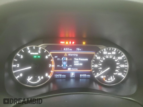 2025 Nissan Altima SV z VIN 1N4BL4DV0SN302431, wystawiony jako Copart lot #59400875 z przebiegiem 13 478 mil mil oraz Szkoda całkowita • Salvage title. Historia ofert i sprzedaży dostępna na DreamBid. Obrazek 9.