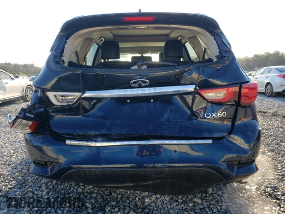 2017 Infiniti QX60 with VIN 5N1DL0MN6HC522376, listed as a Copart auction lot 50036735 with 106,318 mi miles and Salvage Title. Bid and sale history available at carsss.com. Image 6.