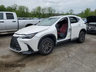 2025 Lexus NX 350 z VIN 2T2AGCEZ5SC065634, wystawiony jako Copart lot #56819705 z przebiegiem 7 403 mil mil oraz Szkoda całkowita • Salvage title. Historia ofert i sprzedaży dostępna na DreamBid. Obrazek 1.