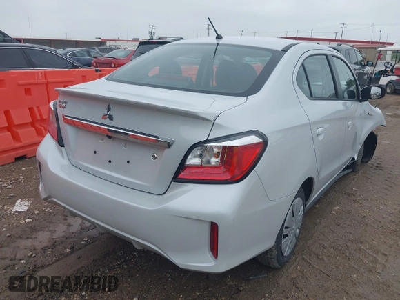2024 Mitsubishi Mirage ES z VIN ML32FUFJ2RHF13785, wystawiony jako IAAI lot #42172271 z przebiegiem 5 352 mil mil oraz . Historia ofert i sprzedaży dostępna na DreamBid. Obrazek 4.