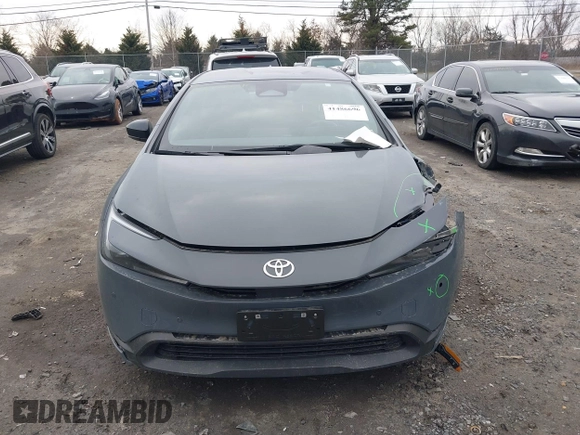 2023 Toyota Prius LE with VIN JTDACAAUXP3000714, listed as a IAAI auction lot 41486696 with 39,634 mi miles. Bid and sale history available at carsss.com. Image 12.