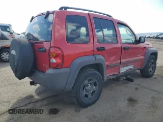 2004 Jeep Liberty Sport with VIN 1J4GL48K04W242576, listed as a Copart auction lot 42300105 with 229,717 mi miles and Salvage Title. Bid and sale history available at DreamBid. Image 3.