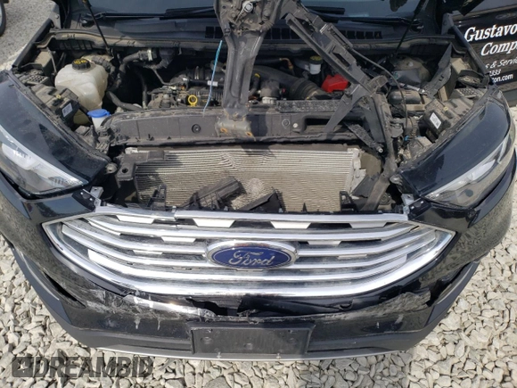 2020 Ford Edge SEL with VIN 2FMPK4J97LBA21908, listed as a Copart auction lot 48910935 with 53,747 mi miles and Salvage Title. Bid and sale history available at DreamBid. Image 12.
