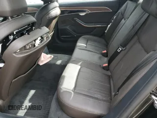 2021 Audi A8 with VIN WAU8EAF89MN008174, listed as a Copart auction lot 53485044 with 10,135 mi miles and Salvage Title. Bid and sale history available at carsss.com. Image 10.