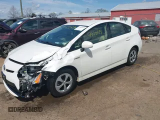 2013 Toyota Prius One with VIN JTDKN3DU6D5589962, listed as a IAAI auction lot 41929274 with 156,484 mi miles. Bid and sale history available at carsss.com. Image 2.