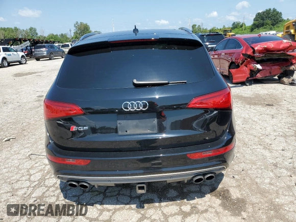 2016 Audi SQ5 Premium Plus with VIN WA1CCAFP2GA019551, listed as a Copart auction lot 61885134 with 99,722 mi miles and Salvage Title. Bid and sale history available at carsss.com. Image 6.