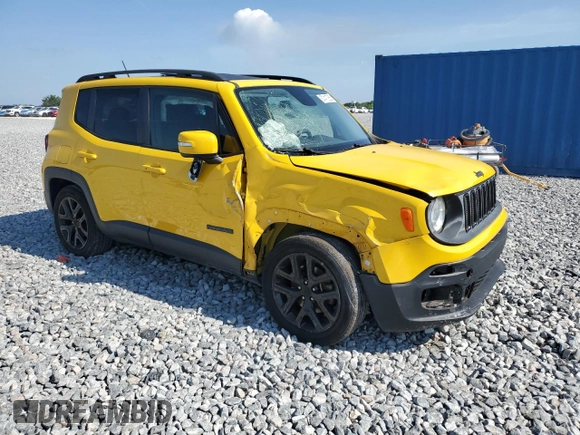 2017 Jeep Renegade Altitude with VIN ZACCJABB5HPF93679, listed as a Copart auction lot 57417255 with 106,098 mi miles and Salvage title. Bid and sale history available at DreamBid. Image 4.
